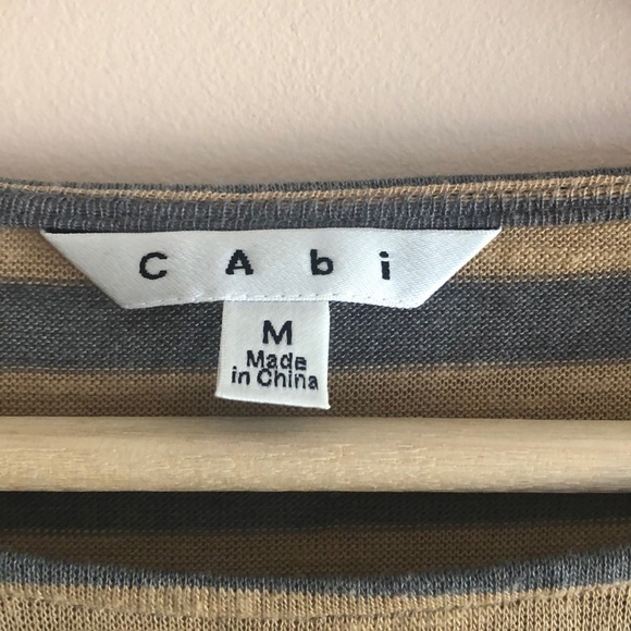 CAbi Polish Striped Dolman Sleeve Top Medium Style 957 - Picture 2 of 8